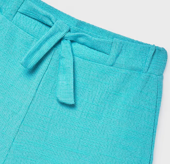 Front Tie Shorts - Pacific