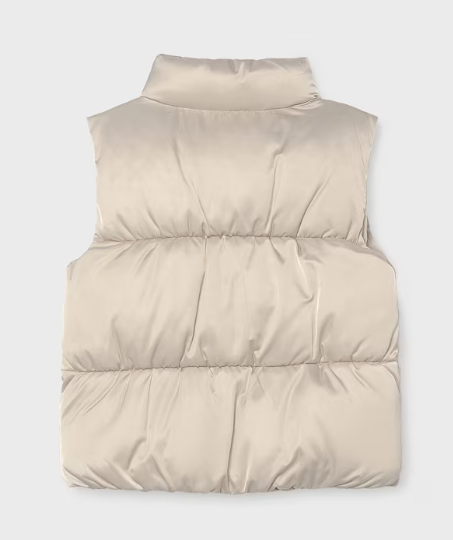 Satin Vest - Almond