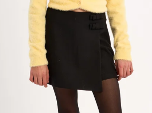 Black Woven Shorts