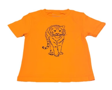 Orange/Navy Tiger SS Tee