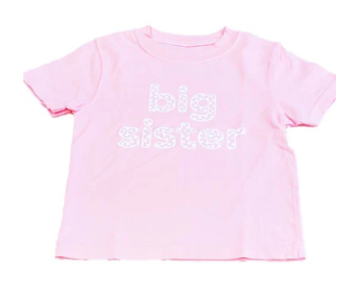 Big Sister - Lt Pink Tee