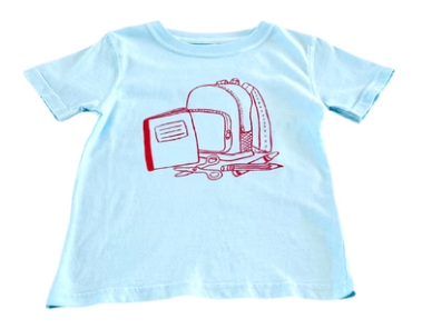 Light Blue Tee w/Backpack