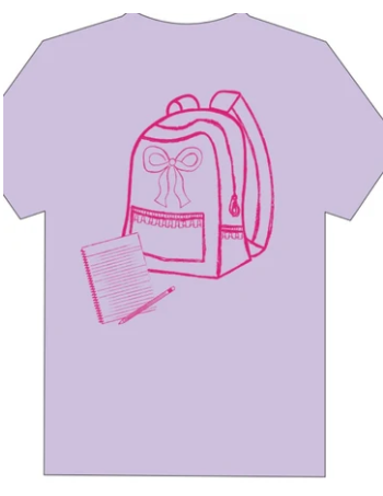 Light Purple Tee w/Backpack