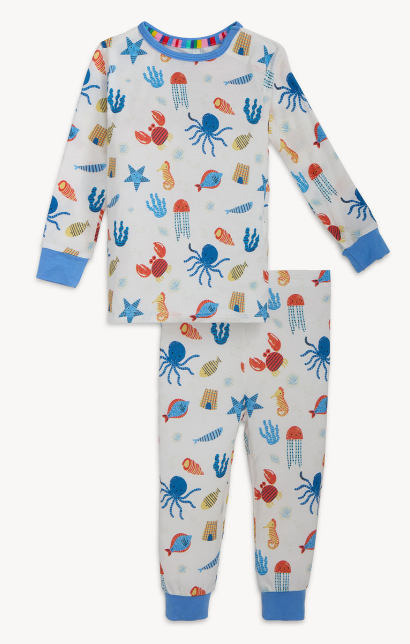 Deep Chic Blue Long PJ Set