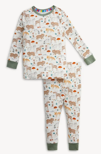 Wonderful Wildlife LS PJ Set