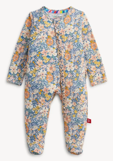 Flora Ruffle Footie