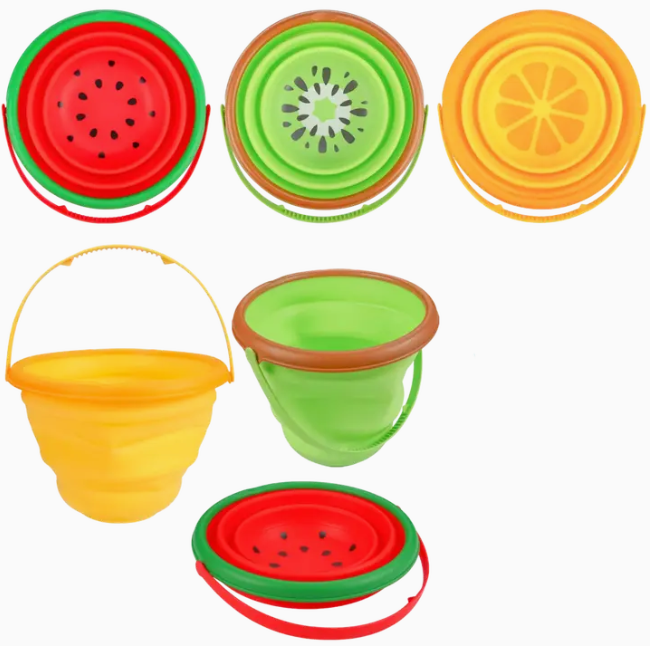 Collapsible Fruit Design Beach Bucket