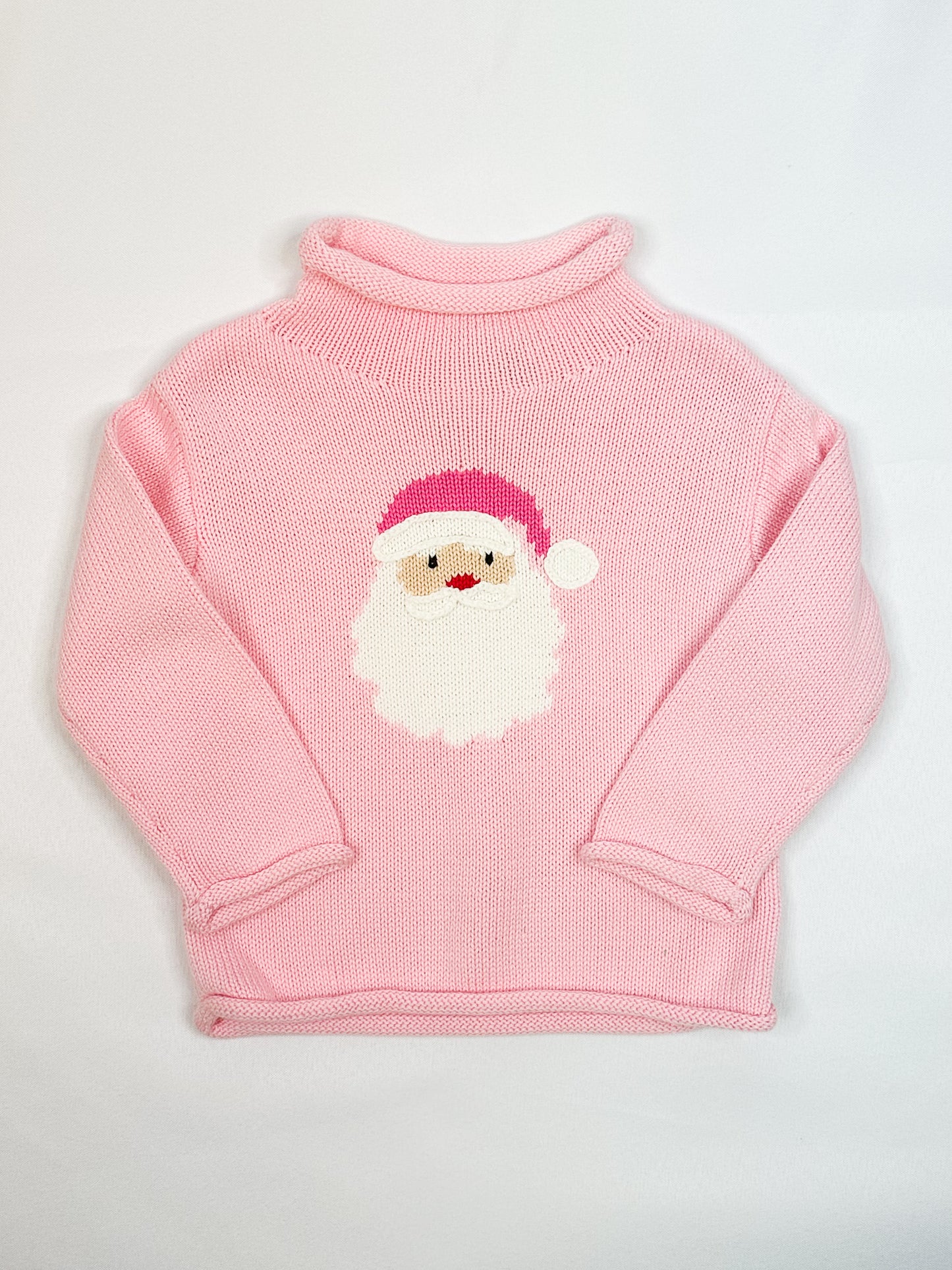 Pink Santa Rollneck Sweater