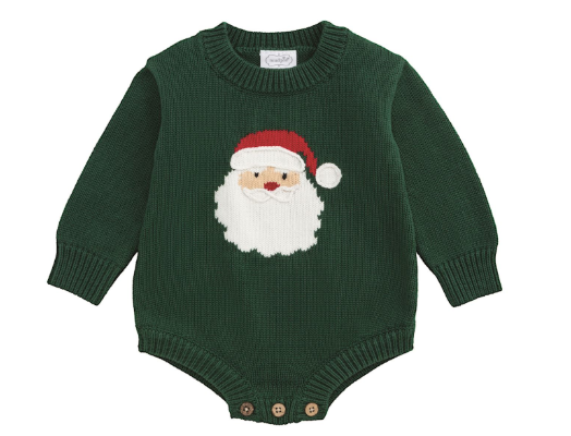 Green Santa Sweater Bubble