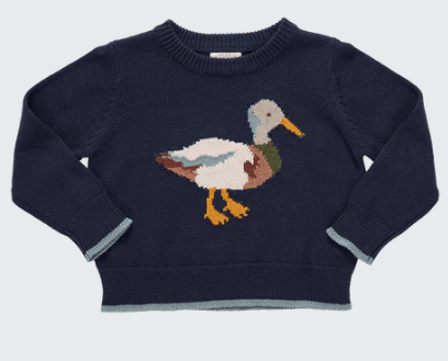 Oliver Navy Mallard Sweater - Boys