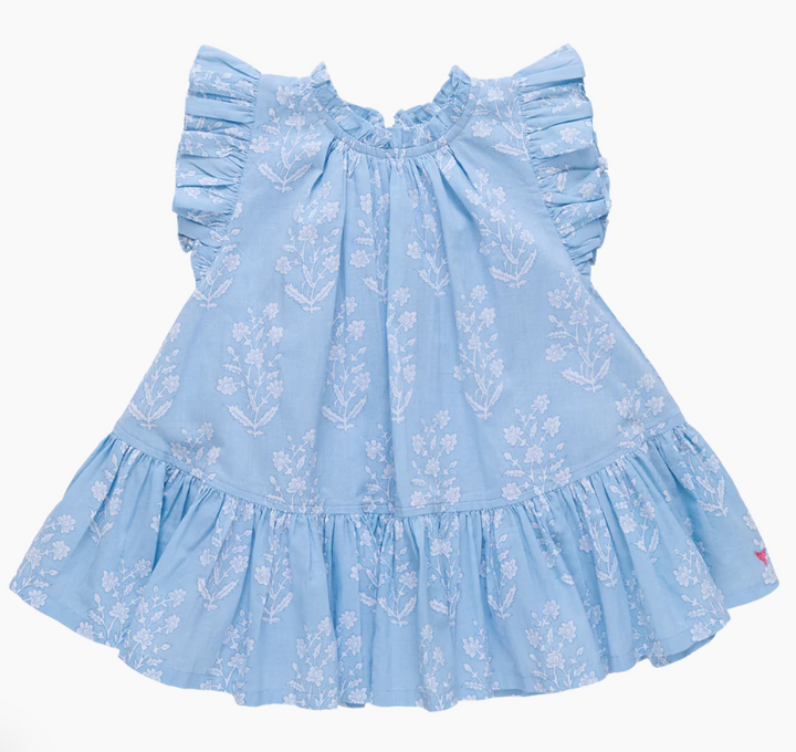 Harper Blue Dewdrop Block Dress