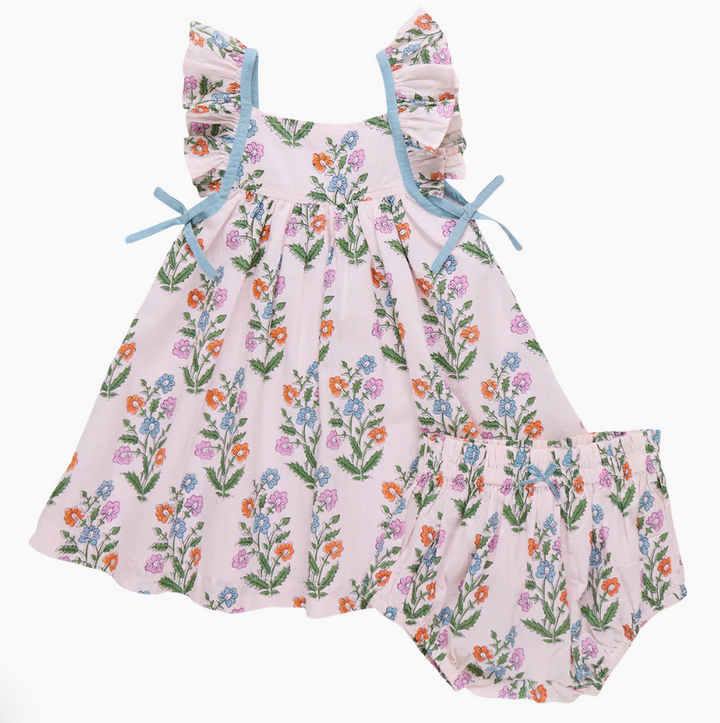 Ailee Pink Dewdrop Dress Set