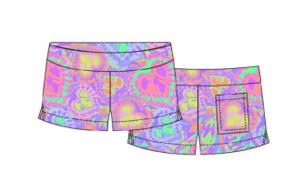 Tie Dye Plush Shorts