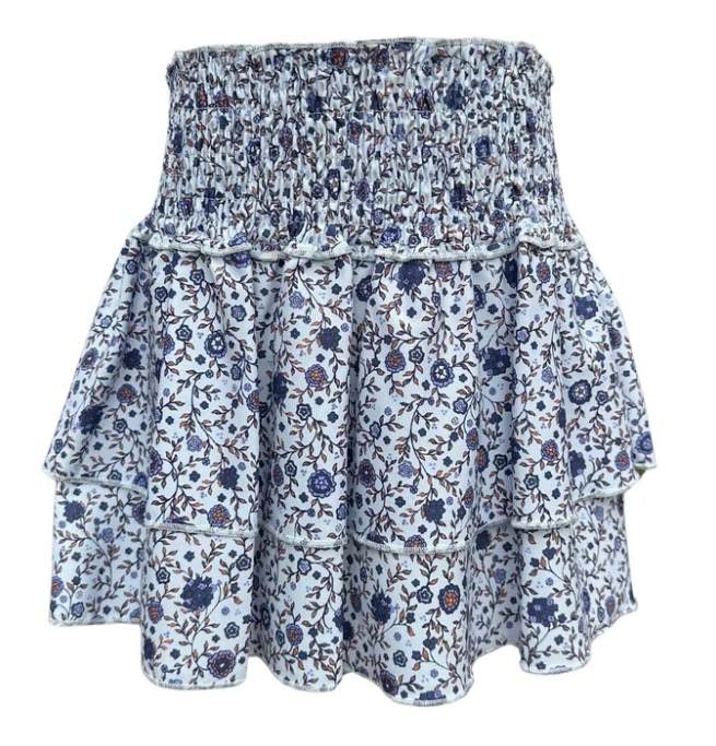 Scottie Skirt - Forget Me Nots