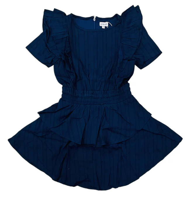 Collier Dress Navy