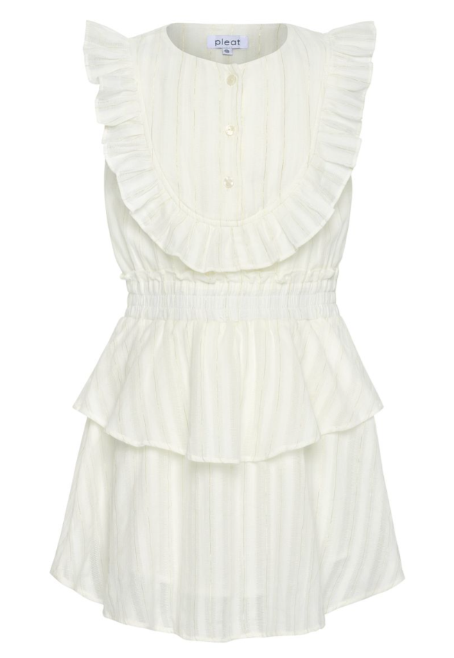 Jane White/Gold Dress