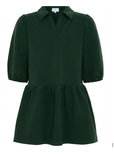 Sibley Sweatshirt Dress Hunter Green