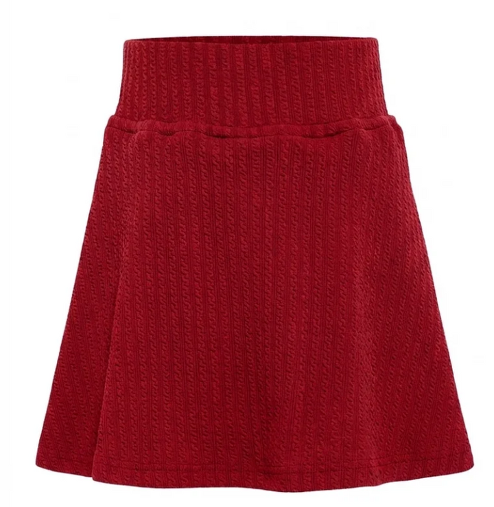 Libba Skirt Textured Red