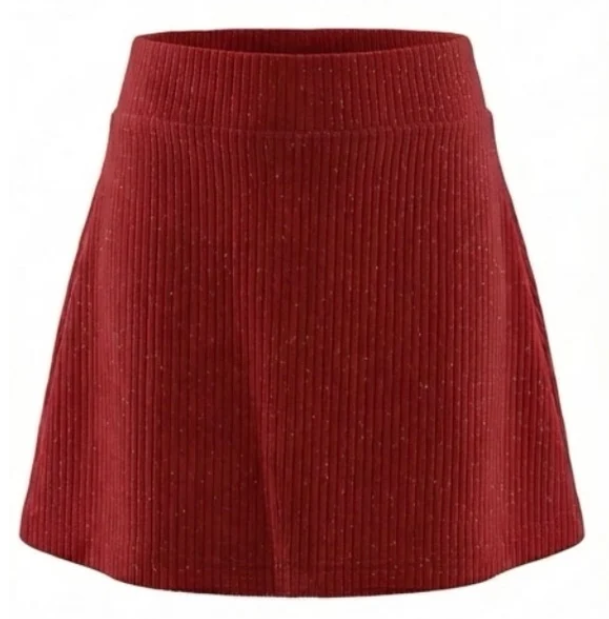 Libba Skirt Red Velour