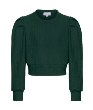 Jane Textured Sweatshirt - Hunter
