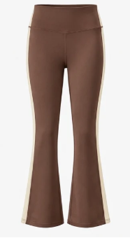 Lollie Flare Leggings - Brown/Cream