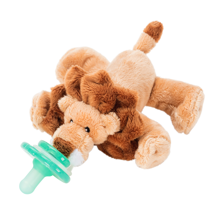 Leo Lion Plush Pacifier Holder