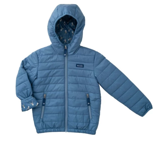 Hooded Puffer Jacket Copen Blue