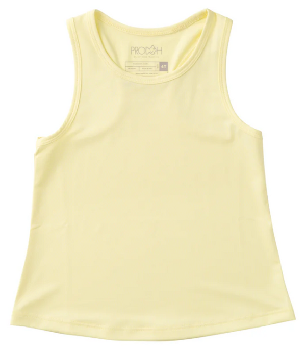Yellow Racer Back Tank Top