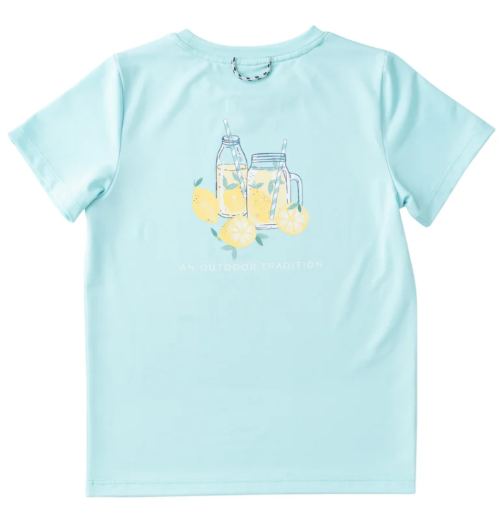 Aruba Blue Lemonade Stand Perf Tee