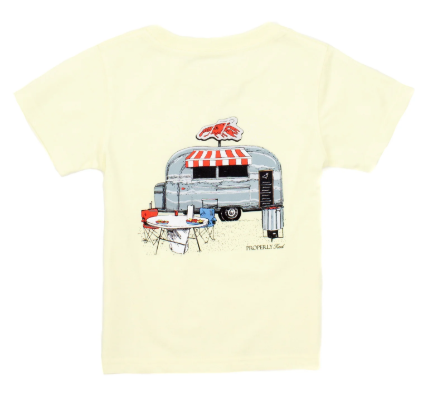 Boys Crawfish To Go Tee - Light Yellow