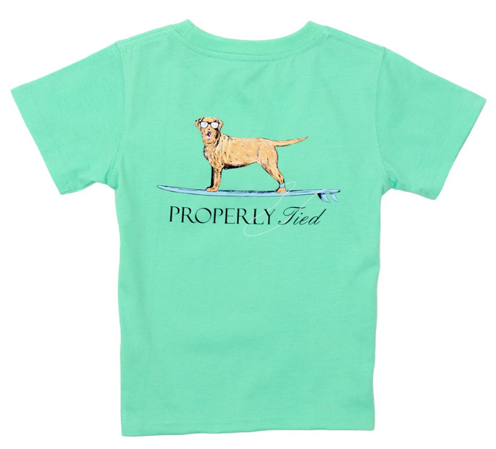 Waverider SS Wash Green Tee