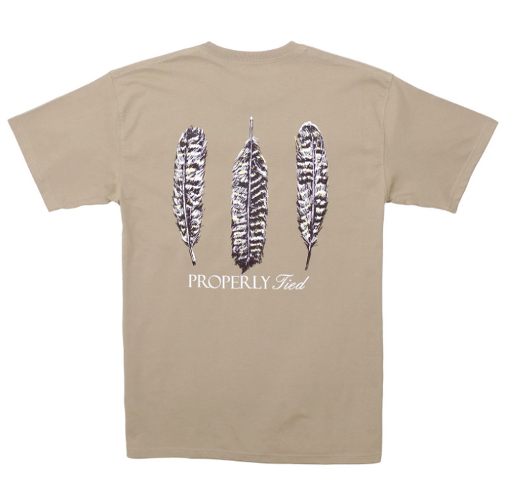 Triple Feather SS Sand Tee
