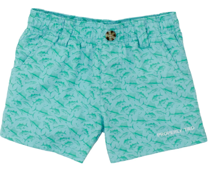 Mallard Shorts Fish Frenzy - Tween