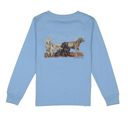 Hunting Dogs - Light Blue Tee