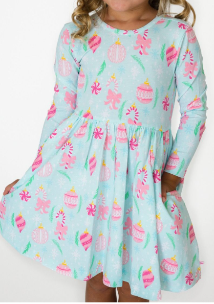 Ornament Dreams Twirl Dress - Toddler