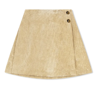Alexandria Khaki Cord Julia Skirt