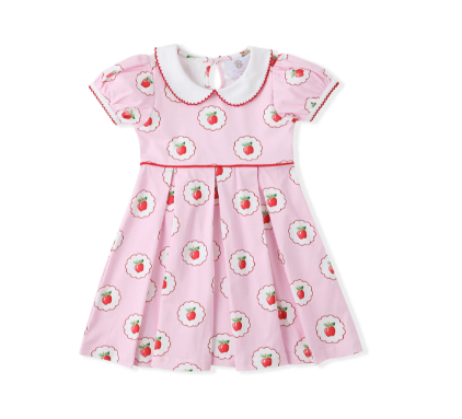 Pink Dress w/Apples - Toddler