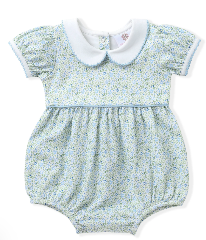 Blue/Green Floral Proper Bubble