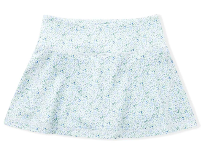 Blue/Green Floral Tennis Skirt