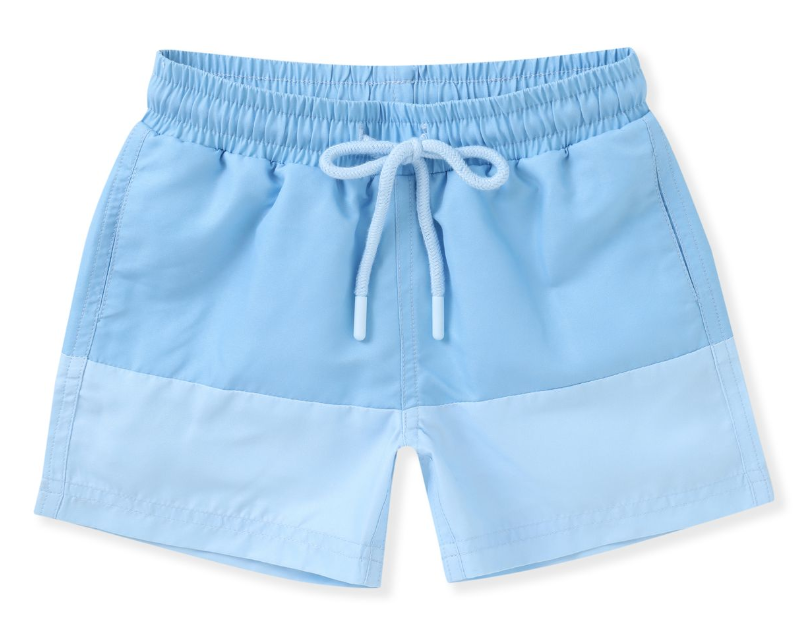 Blue Block Swim Trunk