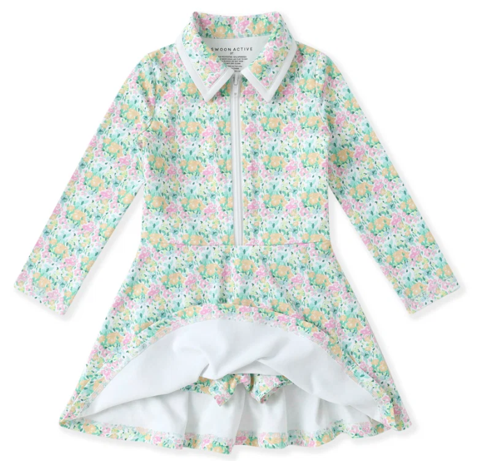 Floral Bloom LS Tennis Dress