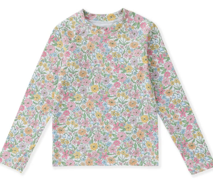 Boho Floral Top w/Finger Hole
