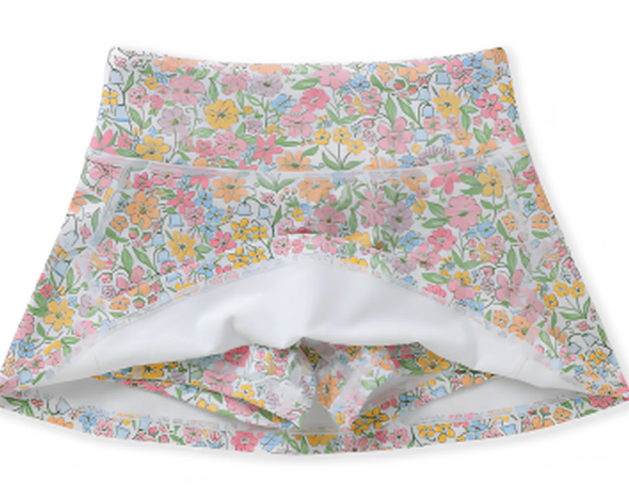 Boho Floral Tennis Skirt