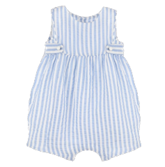Blue Stripe Cuddle Overall