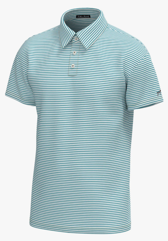 Morgan Stripe Perf Polo