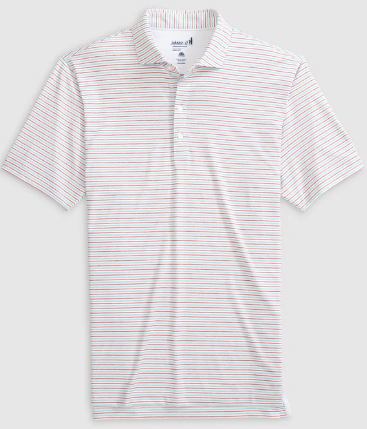 Vik Stripe Jersey Perf Polo - Boys