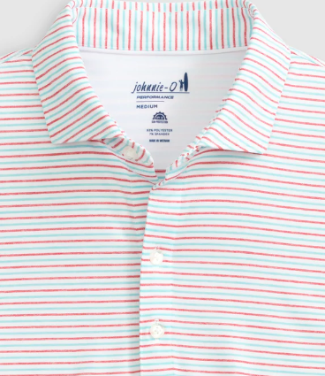 Vik Stripe Jersey Perf Polo - Boys