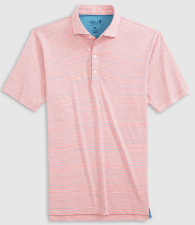 Michael Paloma Striped Perf Polo - Boys