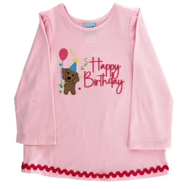 Happy Birtday Girls LS Top - Infant