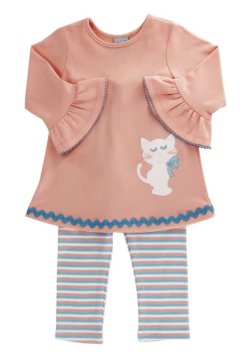 Prissy Cat Tunic Pant Set - Toddler